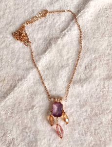 Crystal Rose Gold Necklace ANTI TARNISH