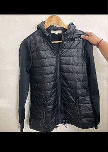 Michael Kors Black Hooded Active Jacket