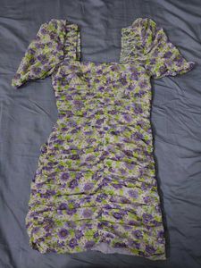 Zara Floral Bodycon Dress