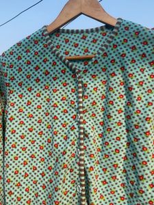 Cute Floral Button-Up Cardigan