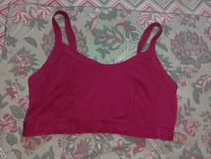 Comfortable Pink Sports Bra