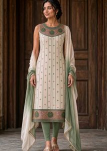 New embroidered full suit set