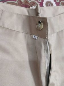 Elegant Beige Straight Leg Pants