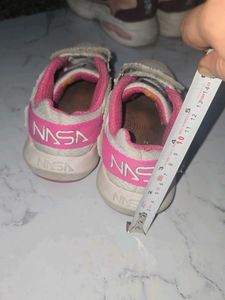Cute Pink NASA Sneakers 4-6 y