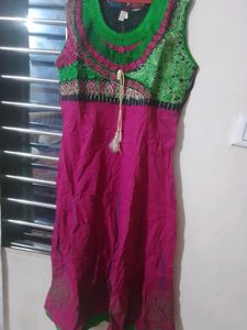 Cotton And Georgette Kurti  Combo 2
