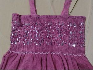 Stretchable Cute Pink Sleeveless Top