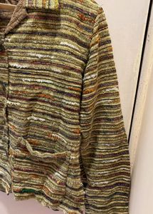 Unique Striped Texture Jacket