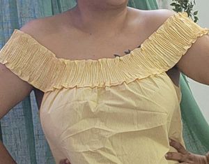 Cute Yellow Striped Top