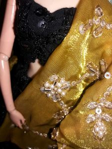 Black Sequined Lehenga Set