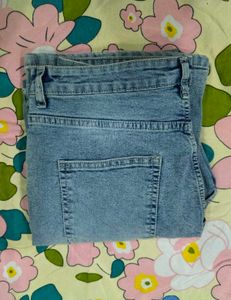 Women's Flared Blue Denim Jeans