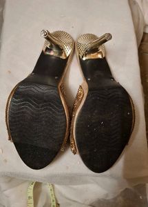 Sparkling Embellished Heeled Sandals