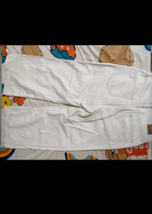 Beige Wide Leg Jeans by Zudio