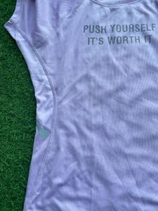 Lavender Workout Top - 'Push Yourself'