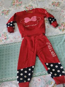 Red Minnie Mouse Tracksuit