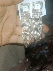 Dangling Rhinestone Earrings