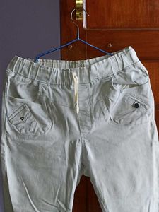 Light Grey Cargo Style Pants