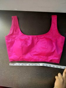 Vibrant Pink Sleeveless Blouse