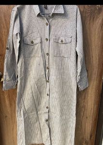 Striped Shirt Dress