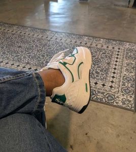 RedTape White &amp; Green Sneakers