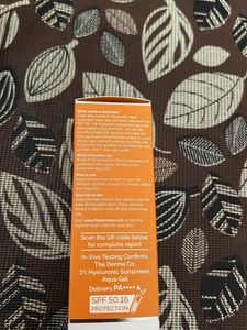 The Derma Co. Hyaluronic Sunscreen Aqua Gel SPF 50