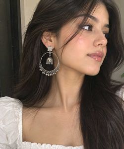 Boho Butterfly Jhumka Hoop Earrings