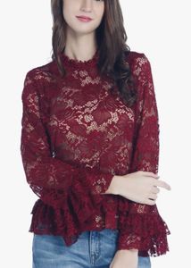 Elegant Lace Long Sleeve Top