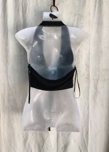 25410. Gothic Halter Neck Crop Top