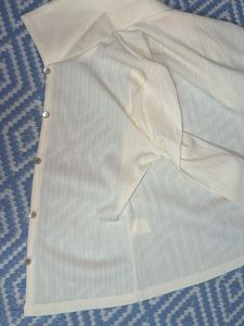 Retro Cream Button-Up Cardigan