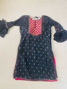 Embroidered Sharara Set with Dupatta