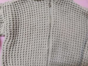 Beinge Zip Drop Shoulder Crochet Hoody💌🌻
