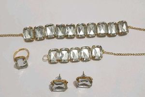 Rhinestone Jewelry Set