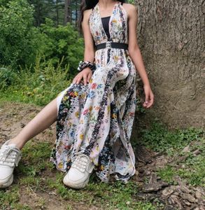 Exported Backless Halter Neck Dress 🏖️