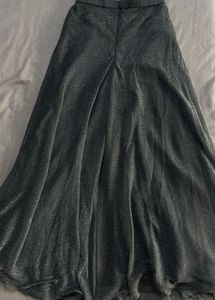 Sparkling Metallic Sheer Kurta with Crop