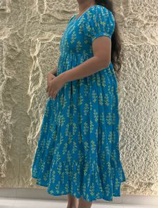 Pinteresty Bohemian Floral Print Midi Dress