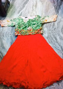 I'm Selling Flared Georgette Plazo Dress