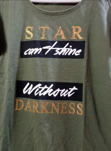 Olive Green Graphic Tee