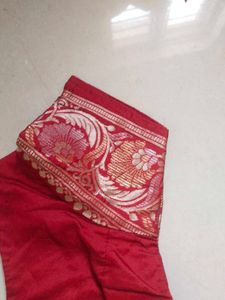 Elegant Red Embroidered Blouse
