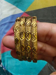 absolutely new city gold bangles with box