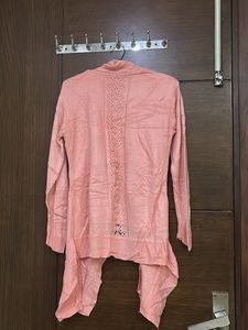 Pink Knit Cardigan