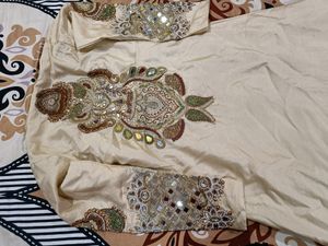 Indo Western Lehnga Only One Time Wear Heavy Hand Work