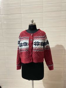 Old navy imported Cozy Snowflake Cardigan