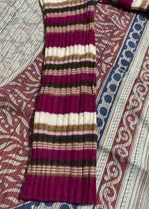 Striped Turtleneck Sweater