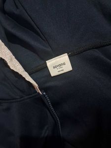 Savana Lace Trim Zip-Up Hoodie