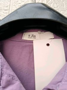 Korean Pintrest Chic premium baggy purple shirt