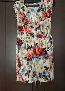 Floral Print Mini Dress