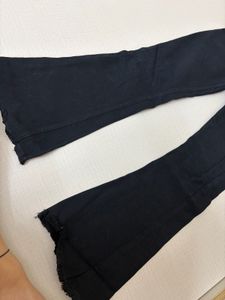 Flared Blue Denim Jeans