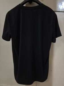 Black Graphic Print T-shirt Manfinity