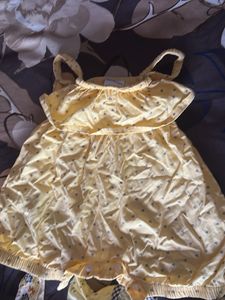 Cute Yellow Baby Dresses Set