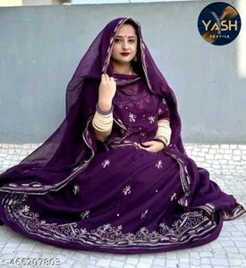 Elegant Purple rajputi dress