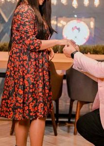 Floral Print Wrap Dress